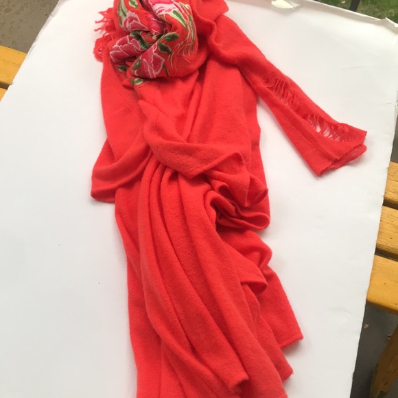 Rare WILDFOX Free People Sweater Dress Limited Edition Red Maxi Gown Statement - Picture 12 of 17